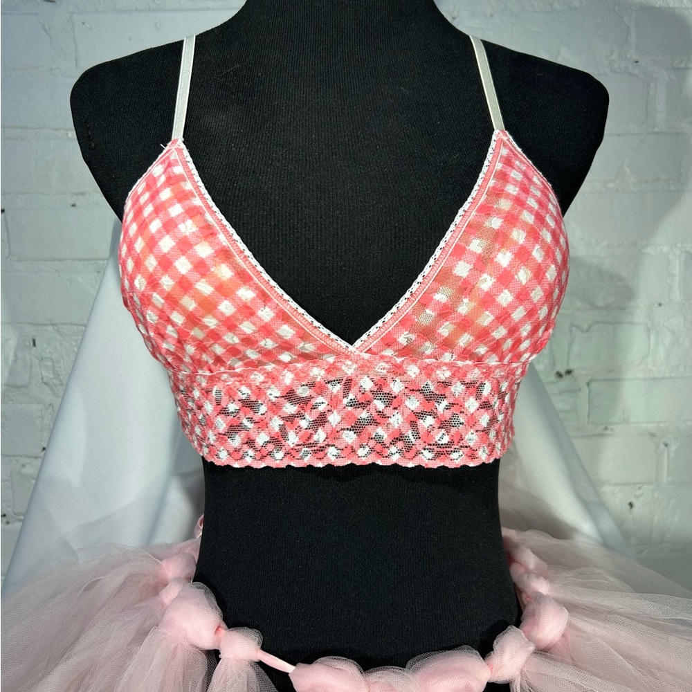 Hanky Panky Pink Gingham Bralette